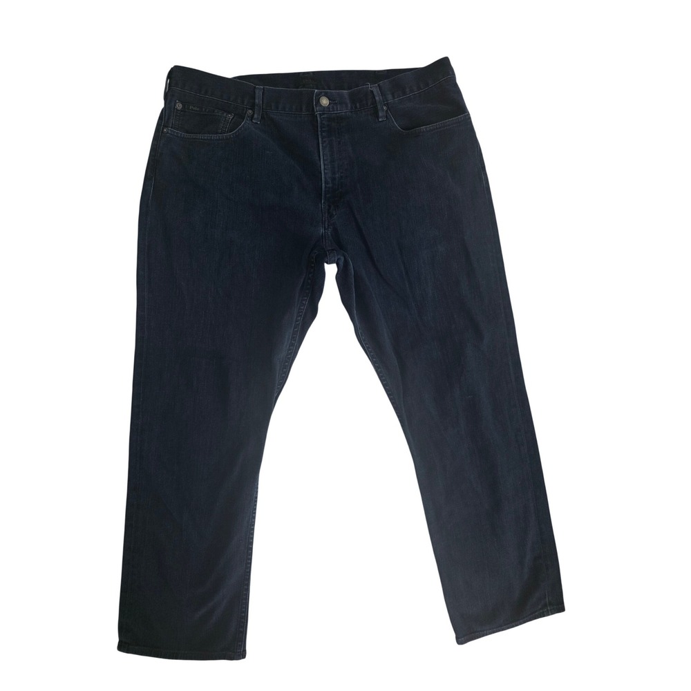 Polo Ralph Lauren Mens Dark Indigo Stretch Straight Leg Denim Jeans 38x30